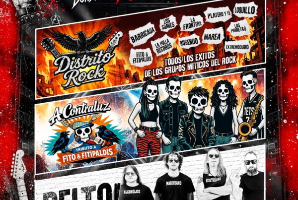 festival de rock emedemusica tributo a extremoduro, tributo a fito fitipaldis y exitos rock contratacion emedemusica